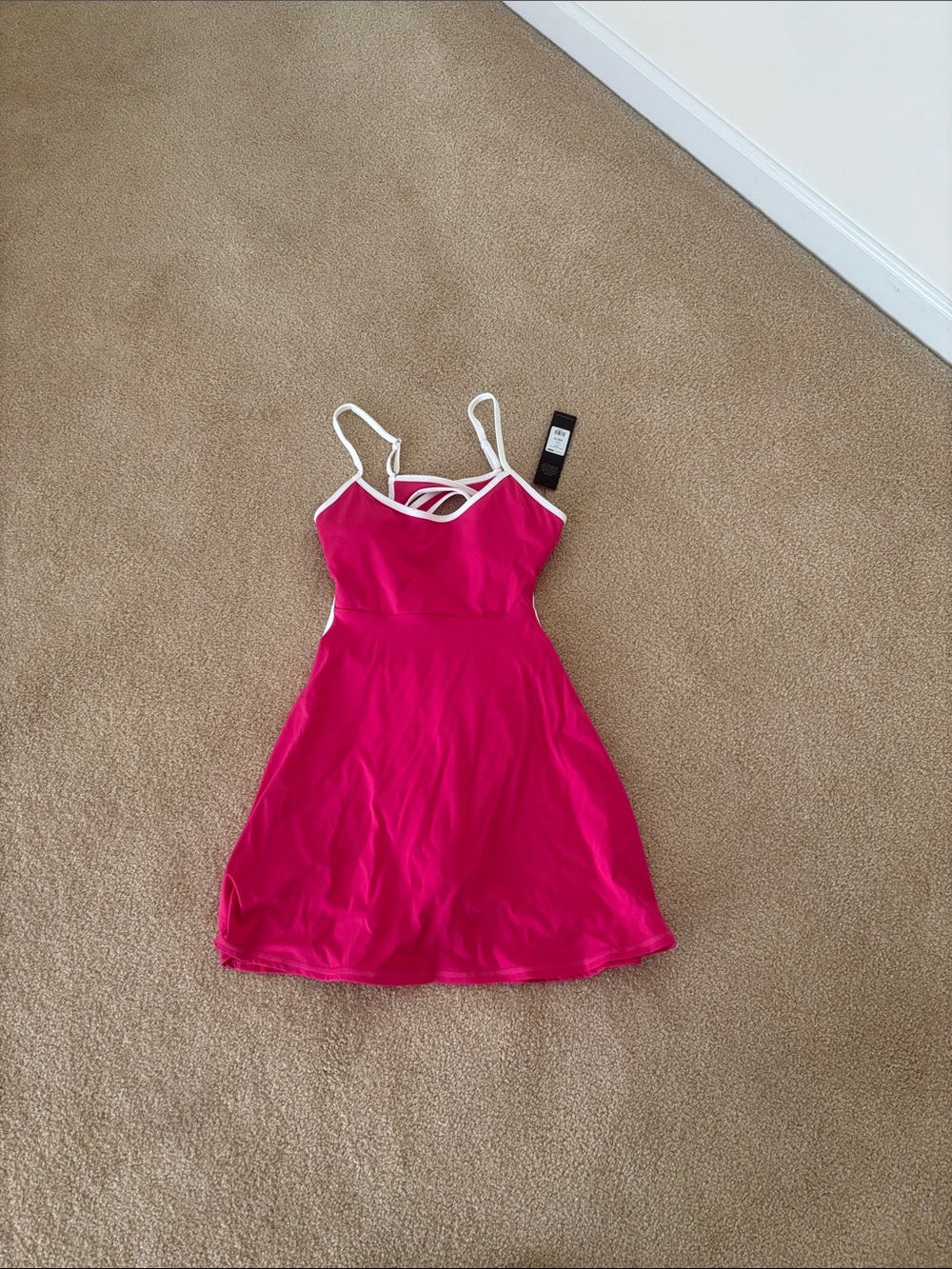 Fashion Nova Fuchsia Pink Strappy A-Line Dress